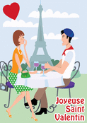 D&icirc;ner romantique sous la tour Eiffel